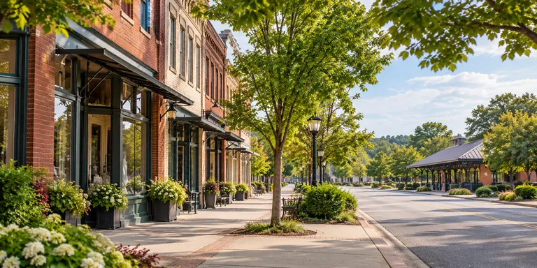 Illustrative view inspired by Flowery Branch, GA, US